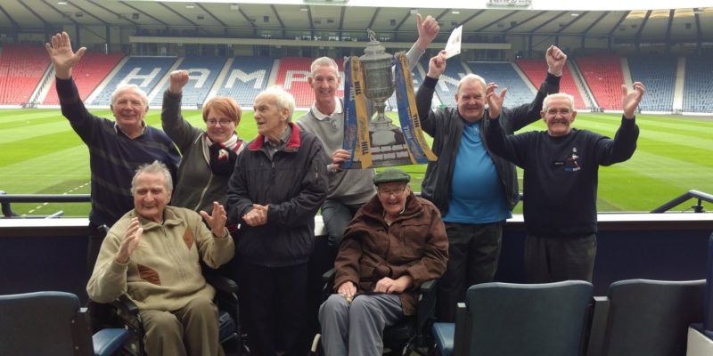 Linwood Football Memories group visits Hampden